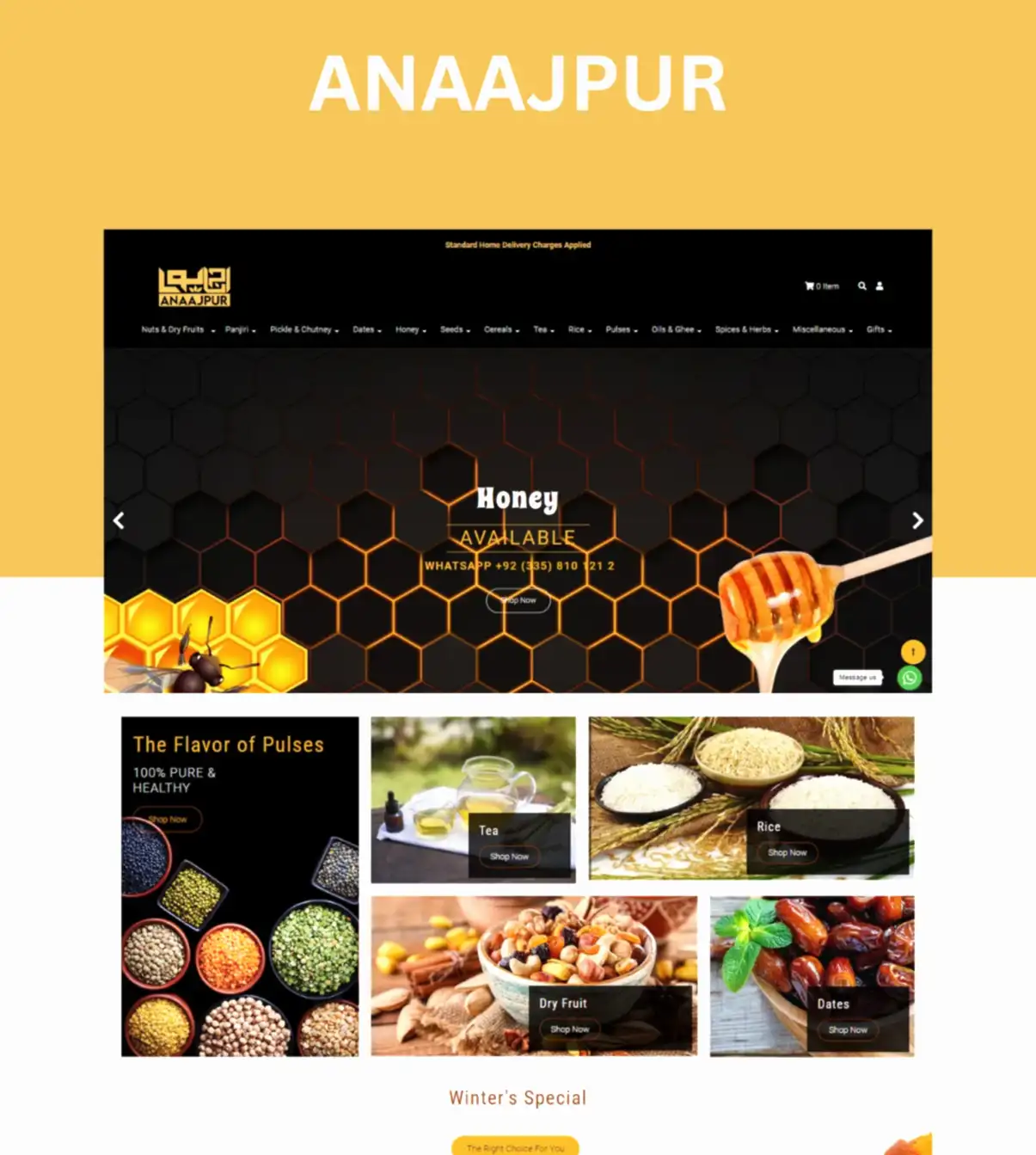 AnaajPur - shopify website